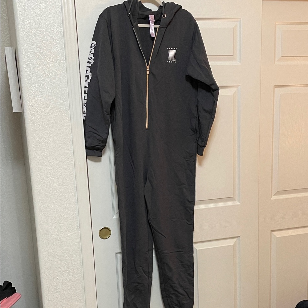 Savage X Fenty olive gray one piece jumpsuit